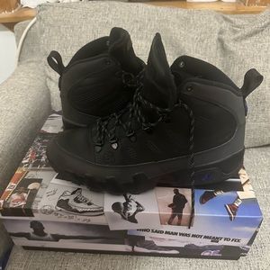 Size 11 Air Jordan 9 Retro Boot “Black Concord” AR4491-001